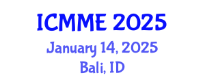 International Conference on Metallurgical and Materials Engineering (ICMME) January 14, 2025 - Bali, Indonesia