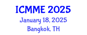 International Conference on Metallurgical and Materials Engineering (ICMME) January 18, 2025 - Bangkok, Thailand