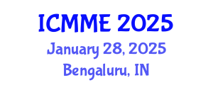 International Conference on Metallurgical and Materials Engineering (ICMME) January 28, 2025 - Bengaluru, India