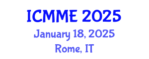 International Conference on Metallurgical and Materials Engineering (ICMME) January 18, 2025 - Rome, Italy