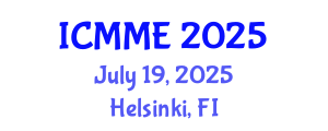 International Conference on Metallurgical and Materials Engineering (ICMME) July 19, 2025 - Helsinki, Finland