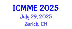 International Conference on Metallurgical and Materials Engineering (ICMME) July 29, 2025 - Zurich, Switzerland