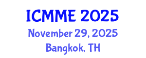 International Conference on Metallurgical and Materials Engineering (ICMME) November 29, 2025 - Bangkok, Thailand