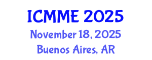 International Conference on Metallurgical and Materials Engineering (ICMME) November 18, 2025 - Buenos Aires, Argentina