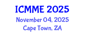 International Conference on Metallurgical and Materials Engineering (ICMME) November 04, 2025 - Cape Town, South Africa