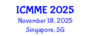 International Conference on Metallurgical and Materials Engineering (ICMME) November 18, 2025 - Singapore, Singapore