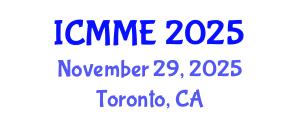 International Conference on Metallurgical and Materials Engineering (ICMME) November 29, 2025 - Toronto, Canada