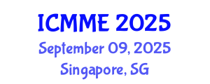 International Conference on Metallurgical and Materials Engineering (ICMME) September 09, 2025 - Singapore, Singapore