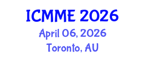 International Conference on Metallurgical and Materials Engineering (ICMME) April 06, 2026 - Toronto, Australia International Conference on Metallurgical and Materials Engineering (ICMME) April 06, 2026 - Toronto, Australia