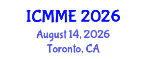 International Conference on Metallurgical and Materials Engineering (ICMME) August 14, 2026 - Toronto, Canada