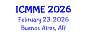 International Conference on Metallurgical and Materials Engineering (ICMME) February 23, 2026 - Buenos Aires, Argentina International Conference on Metallurgical and Materials Engineering (ICMME) February 23, 2026 - Buenos Aires, Argentina