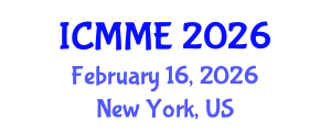 International Conference on Metallurgical and Materials Engineering (ICMME) February 16, 2026 - New York, United States International Conference on Metallurgical and Materials Engineering (ICMME) February 16, 2026 - New York, United States