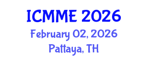 International Conference on Metallurgical and Materials Engineering (ICMME) February 02, 2026 - Pattaya, Thailand International Conference on Metallurgical and Materials Engineering (ICMME) February 02, 2026 - Pattaya, Thailand