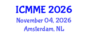 International Conference on Metallurgical and Materials Engineering (ICMME) November 04, 2026 - Amsterdam, Netherlands