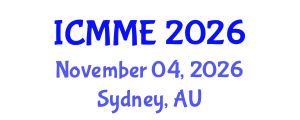 International Conference on Metallurgical and Materials Engineering (ICMME) November 04, 2026 - Sydney, Australia International Conference on Metallurgical and Materials Engineering (ICMME) November 04, 2026 - Sydney, Australia
