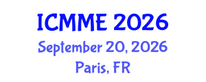 International Conference on Metallurgical and Materials Engineering (ICMME) September 20, 2026 - Paris, France International Conference on Metallurgical and Materials Engineering (ICMME) September 20, 2026 - Paris, France