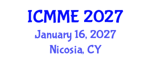 International Conference on Metallurgical and Materials Engineering (ICMME) January 16, 2027 - Nicosia, Cyprus International Conference on Metallurgical and Materials Engineering (ICMME) January 16, 2027 - Nicosia, Cyprus