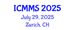 International Conference on Metallurgy and Material Science (ICMMS) July 29, 2025 - Zurich, Switzerland