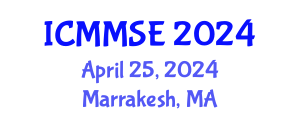 International Conference on Metallurgy, Materials Science and Engineering (ICMMSE) April 25, 2024 - Marrakesh, Morocco