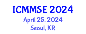 International Conference on Metallurgy, Materials Science and Engineering (ICMMSE) April 25, 2024 - Seoul, Republic of Korea