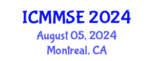 International Conference on Metallurgy, Materials Science and Engineering (ICMMSE) August 05, 2024 - Montreal, Canada