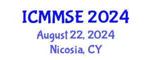 International Conference on Metallurgy, Materials Science and Engineering (ICMMSE) August 22, 2024 - Nicosia, Cyprus