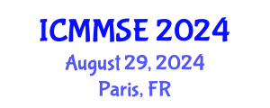 International Conference on Metallurgy, Materials Science and Engineering (ICMMSE) August 29, 2024 - Paris, France