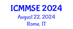 International Conference on Metallurgy, Materials Science and Engineering (ICMMSE) August 22, 2024 - Rome, Italy