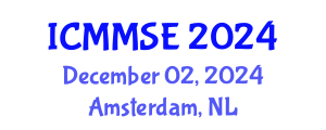 International Conference on Metallurgy, Materials Science and Engineering (ICMMSE) December 02, 2024 - Amsterdam, Netherlands
