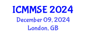 International Conference on Metallurgy, Materials Science and Engineering (ICMMSE) December 09, 2024 - London, United Kingdom