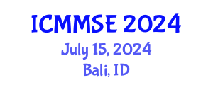 International Conference on Metallurgy, Materials Science and Engineering (ICMMSE) July 15, 2024 - Bali, Indonesia