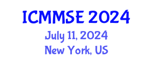 International Conference on Metallurgy, Materials Science and Engineering (ICMMSE) July 11, 2024 - New York, United States
