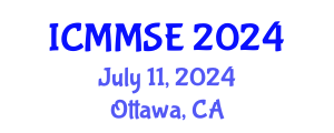 International Conference on Metallurgy, Materials Science and Engineering (ICMMSE) July 11, 2024 - Ottawa, Canada