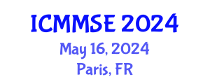International Conference on Metallurgy, Materials Science and Engineering (ICMMSE) May 16, 2024 - Paris, France