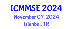 International Conference on Metallurgy, Materials Science and Engineering (ICMMSE) November 07, 2024 - Istanbul, Turkey