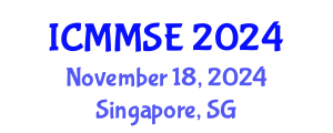 International Conference on Metallurgy, Materials Science and Engineering (ICMMSE) November 18, 2024 - Singapore, Singapore