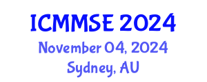 International Conference on Metallurgy, Materials Science and Engineering (ICMMSE) November 04, 2024 - Sydney, Australia