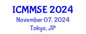 International Conference on Metallurgy, Materials Science and Engineering (ICMMSE) November 07, 2024 - Tokyo, Japan