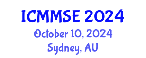 International Conference on Metallurgy, Materials Science and Engineering (ICMMSE) October 10, 2024 - Sydney, Australia
