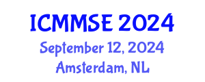 International Conference on Metallurgy, Materials Science and Engineering (ICMMSE) September 12, 2024 - Amsterdam, Netherlands