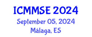 International Conference on Metallurgy, Materials Science and Engineering (ICMMSE) September 05, 2024 - Málaga, Spain