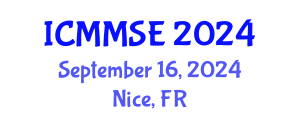 International Conference on Metallurgy, Materials Science and Engineering (ICMMSE) September 16, 2024 - Nice, France