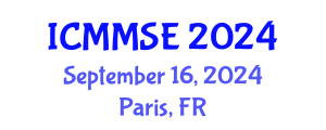 International Conference on Metallurgy, Materials Science and Engineering (ICMMSE) September 16, 2024 - Paris, France