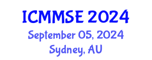 International Conference on Metallurgy, Materials Science and Engineering (ICMMSE) September 05, 2024 - Sydney, Australia