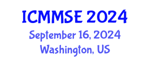 International Conference on Metallurgy, Materials Science and Engineering (ICMMSE) September 16, 2024 - Washington, United States