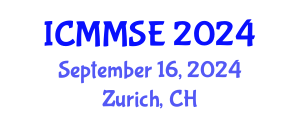 International Conference on Metallurgy, Materials Science and Engineering (ICMMSE) September 16, 2024 - Zurich, Switzerland