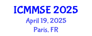 International Conference on Metallurgy, Materials Science and Engineering (ICMMSE) April 19, 2025 - Paris, France