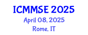 International Conference on Metallurgy, Materials Science and Engineering (ICMMSE) April 08, 2025 - Rome, Italy