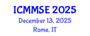 International Conference on Metallurgy, Materials Science and Engineering (ICMMSE) December 13, 2025 - Rome, Italy