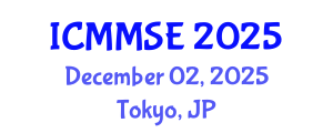 International Conference on Metallurgy, Materials Science and Engineering (ICMMSE) December 02, 2025 - Tokyo, Japan